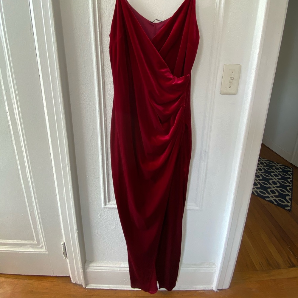 STUNNING Red Velvet Holiday Dress